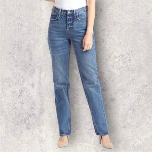 Good American Light Blue Straight Leg Jeans